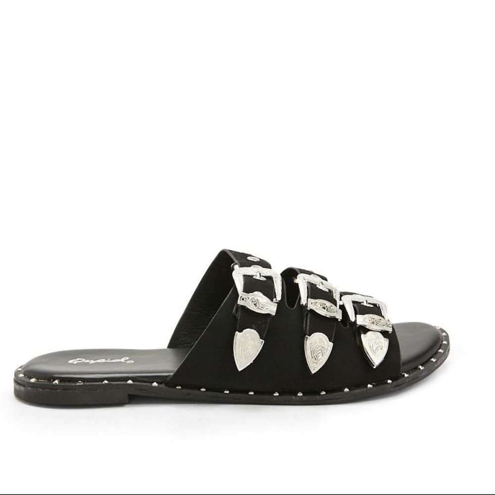 Western Buckle Sandals
